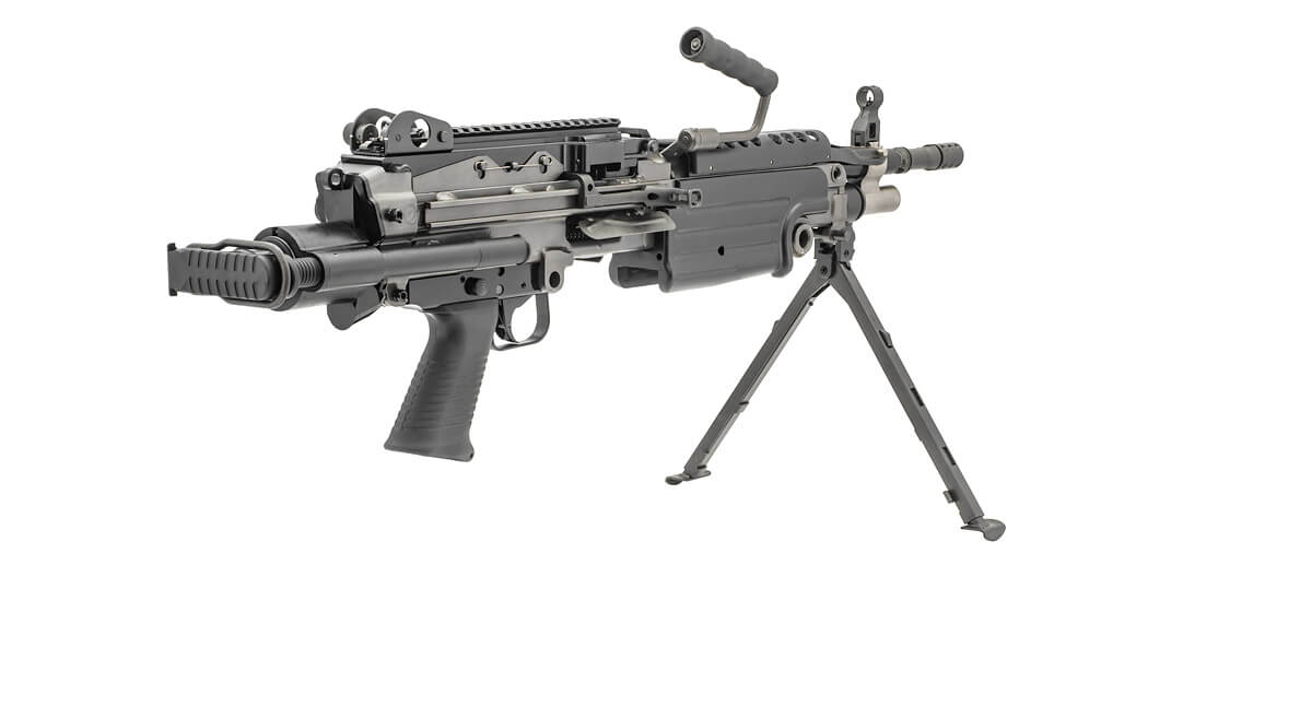 Custom by AG Mitrailleuse FN M249 PARA Tan ABS/METAL