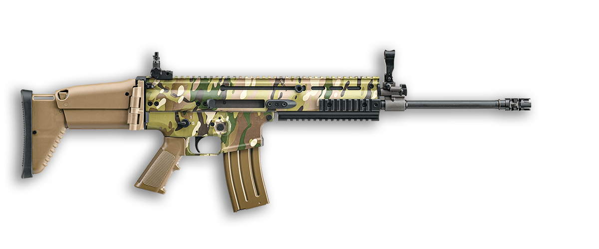 FN SCAR 5.56X45MM SEMI-AUTOMATIC RIFLE, MULTICAM